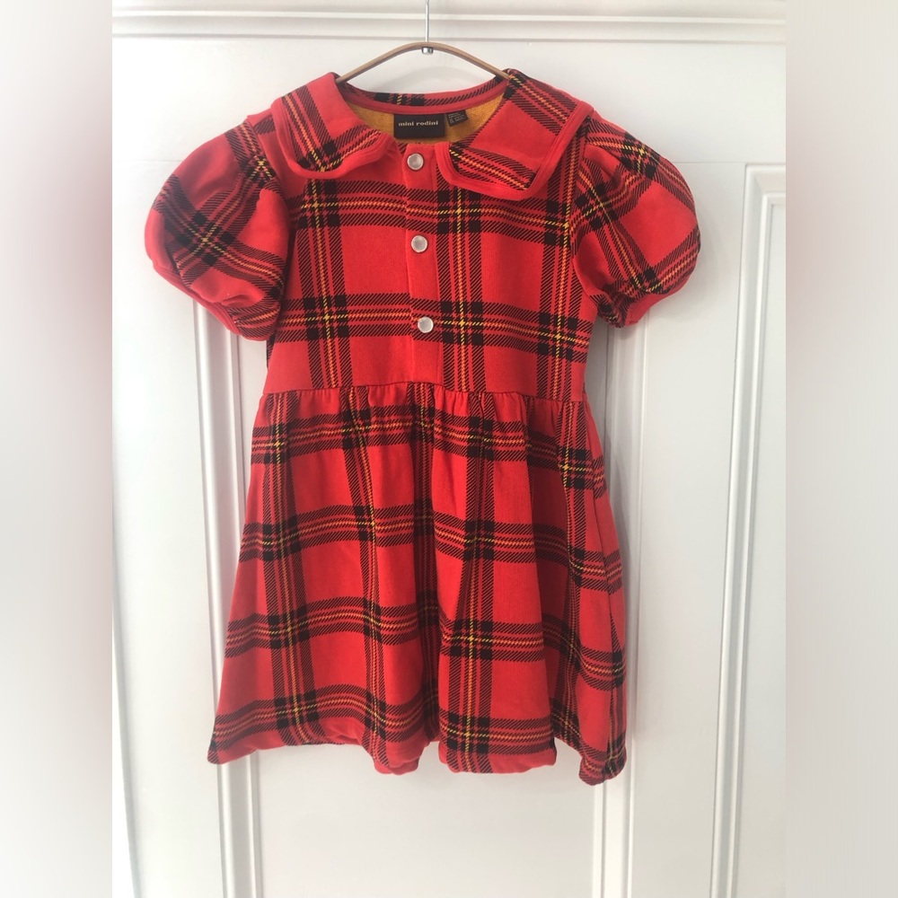 Mini Rodini Check Plaid Dress 140/146